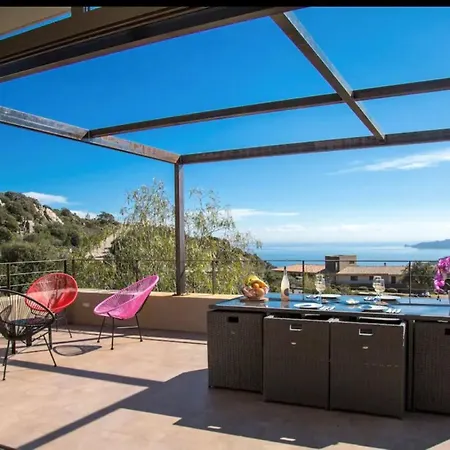 Villa Standing Palombaggia 10 Personnes Vue Mer, Piscine